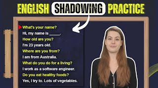 Improve Your English Speaking Skills with English Shadowing Practice [upl. by Eikcin]