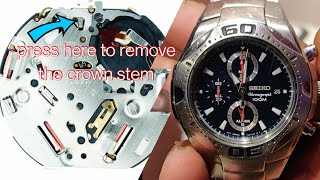 how to repair a seiko alarm chronograph watch assembly amp disassembly of seiko cal7t62aseiko [upl. by Radmen]