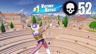 52 Elimination Solo vs Squads quotZero Buildquot Season Record Fortnite Chapter 5 Gameplay Win [upl. by Ahtnahc]