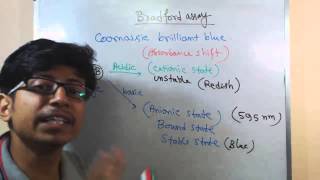 Bradford assay principle explanation [upl. by Barker]