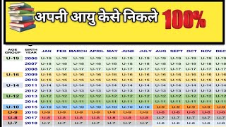 LIVE age checking chartsउम्र जाचे ssc gd sscgkgkvideosscmtsage de [upl. by Kristo]