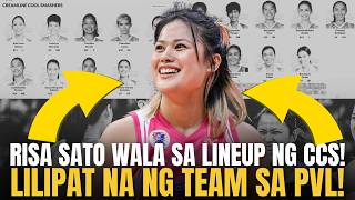 Risa Sato UMALIS sa Creamline Forda go na sa Chery Tiggo Wala na siya LINEUP ng CCS [upl. by Hgieloj]