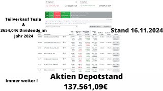 Wie viel Dividende habe ich 2024 mit meinen 137000€ Aktien Depot bekommen aktien etf [upl. by Julian]