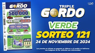 SORTEO TRIPLE GORDO 121 [upl. by Farlie953]