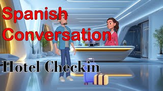 Spanish Conversation  Spanish Listening and Speaking Pratice  Hotel Checkin  Spanish Simplified [upl. by Zerk]