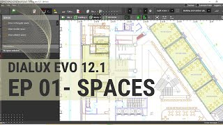 Dialux Evo 121 New Feature EP 01 Defining Spaces amp Selecting Rooms [upl. by Eetnahs]