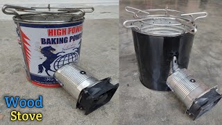 How To Make a Wood Stove From an Old iron box  DIY Mini Wood Stove [upl. by Lepper]