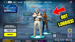 How To Get Bot Lobbies in Fortnite Chapter 5 Season 1 Fortnite Bot Lobby Tutorial [upl. by Martens632]