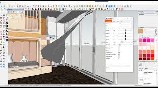 Wind Curtain with ClothWorks on SketchUp [upl. by Bills]