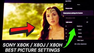 Sony X80K  X80J  X80H Best TV Picture Settings  Calibration [upl. by Nairred986]