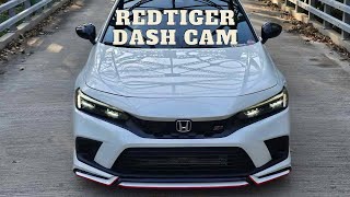 11th Gen 2022 Honda Civic Si REDTIGER F7N Front amp Rear Dash Cam with Hardwire Kit Install [upl. by Rivers246]