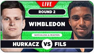 HURKACZ vs FILS • Wimbledon 2024 • LIVE Tennis Talk Watchalong [upl. by Shantee]