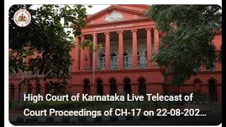 High Court of Karnataka Live Telecast of Court Proceedings of CH1 Dated 03092024 at 1030 AM [upl. by Eciral]