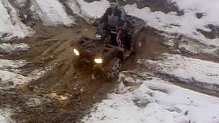 Polaris Sportsman 850 XP crash [upl. by Dugald]