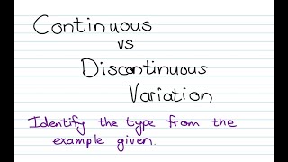 Types of Variation [upl. by Hendrickson]