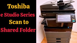 Toshiba estudio series Scan to Network Folder [upl. by Azeria]