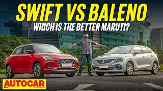 2024 Maruti Swift vs Maruti Baleno  Sibling Rivalry  Comparison  Autocar India [upl. by Berrie]