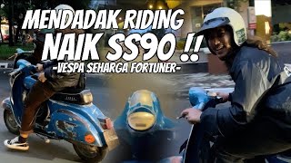 MENDADAK RIDING NAIK SS90 ZARQA NYA RAVESPA [upl. by Llednar]