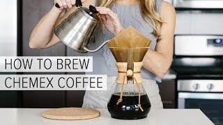 HOW TO BREW CHEMEX COFFEE  a simple chemex brewing guide [upl. by Balcer]