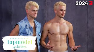 Julian vs Luka ZwillingsDuell beim SedcardShooting  GNTM 2024 ProSieben [upl. by Forest8]