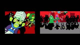 The Powerpuff Girls 1998 Theme Song Original And Homemade SidebySide Comparison [upl. by Aspasia660]