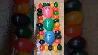 ASMR video satisfying of popping colorful water balloons part 06 [upl. by Maurili]