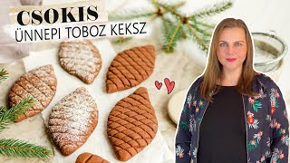 Tobozkeksz 🌲 egyszerű kakaós süti recept 🍫 [upl. by Eugirne166]