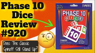 Bowers Game Corner 920 Phase 10 Dice Review Its Phase 10 but with Dice now [upl. by Cheatham]