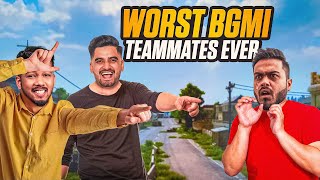 WORST TEAMMATES EVER  FUNNY BGMI HIGHLIGHTS [upl. by Nitsyrc]