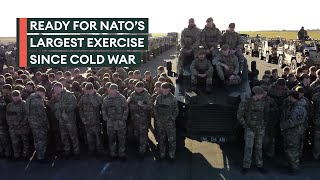 British Army prepares for Natos biggest show of force since Cold War [upl. by Kcirtapnhoj]