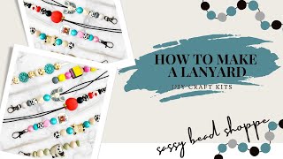 HOW TO MAKE A LANYARD  TUTORIAL [upl. by Kulda]