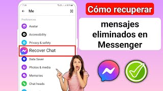 Cómo recuperar mensajes eliminados en Messenger 2024 Recuperar mensajes eliminados de Facebook [upl. by Oilalue658]