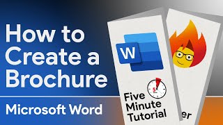 How to make a brochure in Word Quick Tutorial [upl. by Murrell906]