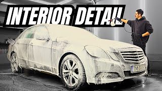 Mercedes E250 Interior Detailing  Car Detailing [upl. by Lissi]