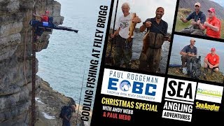 Sea Fishing Videos UK  Fishing at Filey Brigg Christmas Special [upl. by Rohn]