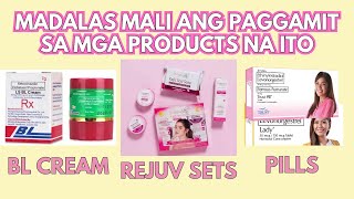 BL CREAM PILLS REJUV MGA PRODUCTS NA MAGANDA PERO MADALAS MALI ANG PAGGAMIT • Pinay Pharmacist [upl. by Weisbrodt270]