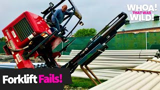 Crazy Forklift Fails 😱  Whoa That Was Wild [upl. by Lashondra]