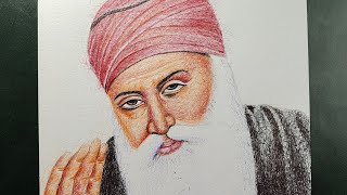 Guru Nanak dev ji drawing 🙏 shorts drawing explore trending ytshorts art artist [upl. by Earahc68]