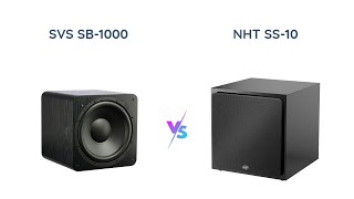 SVS SB1000 vs NHT SS10 Compact Powered Subwoofers Comparison [upl. by Isyak]