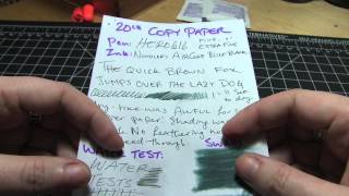 Ink Review Noodlers AirCorp Blue Black Ink [upl. by Joline]