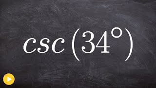 Evaluate the cosecant function with a calculator [upl. by Mcwherter110]