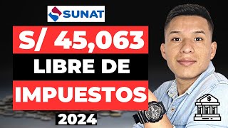 💥 Solicita TU SUSPENSIÓN de 4TA CATEGORÍA 2024 💰  S 45063 LIBRE de IMPUESTOS  SUNAT  🤫 [upl. by Jeannie]