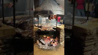 The magical fire pit at Saltlick Barbeque…delicious and beautiful venue [upl. by Ecilayram]