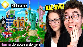 NASZA MAMA REAGUJE na KIDOWICE w Minecraft wyzywa nas [upl. by Yenahs339]