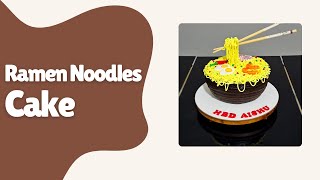 Ramen Noodles Cake  Chocolate Ganache  ramen food noodles foodie ramennoodles japanesefood [upl. by Lidah846]