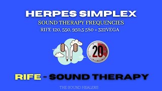 HERPES SIMPLEX HSV Powerful Sound Therapy RIFE [upl. by Rosse751]