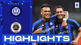 InterSpezia 30  Inter win on San Siro debut Goals amp Highlights  Serie A 202223 [upl. by Sualk]