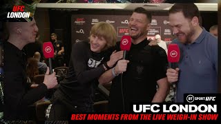 The BEST moments from the UFC London live weighin show [upl. by Garrity]