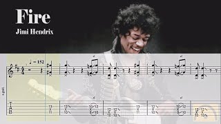 Fire  Jimi Hendrix  Guitar Tab [upl. by Bucella]