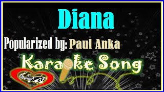 Diana Karaoke Version by Paul Anka Karaoke Cover [upl. by Garwin]